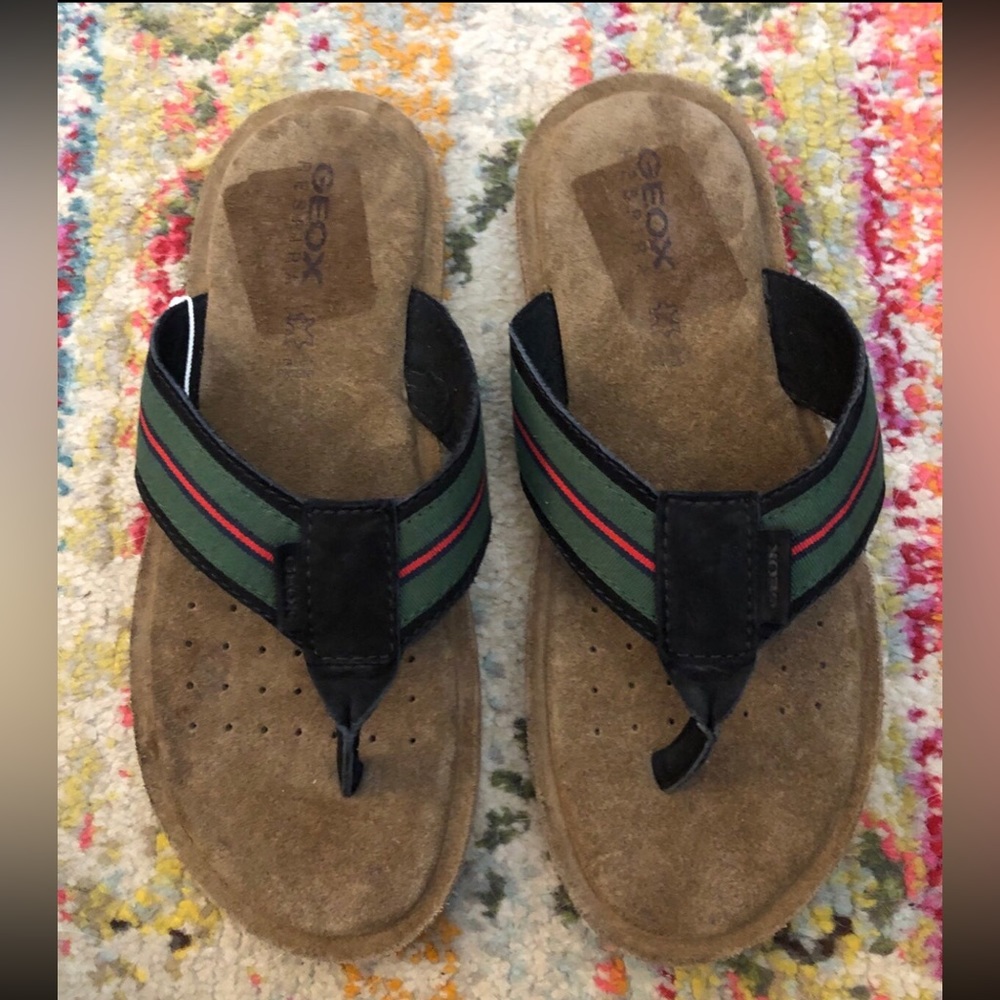 New Geox Respira Leather Sandals
